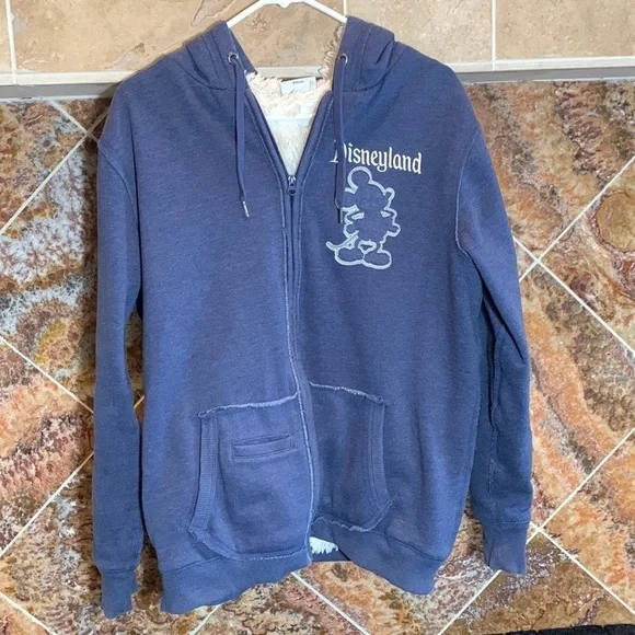Disney Parks Disneyland 55th Anniversary Sherpa Fur Lined Hoodie - Picture 1 of 12